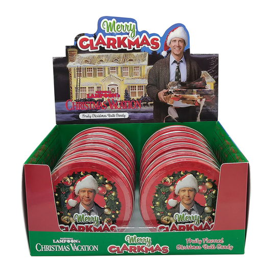 Merry Clarksmas Fruity Christmas Bulb Candy Tins - 1.5oz / 12ct