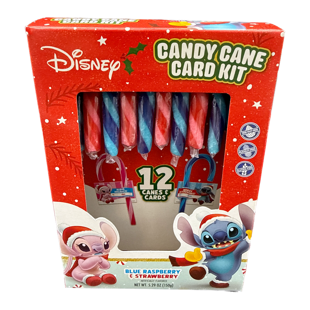 Disney Stitch Candy Cane & Card Kit - 12ct