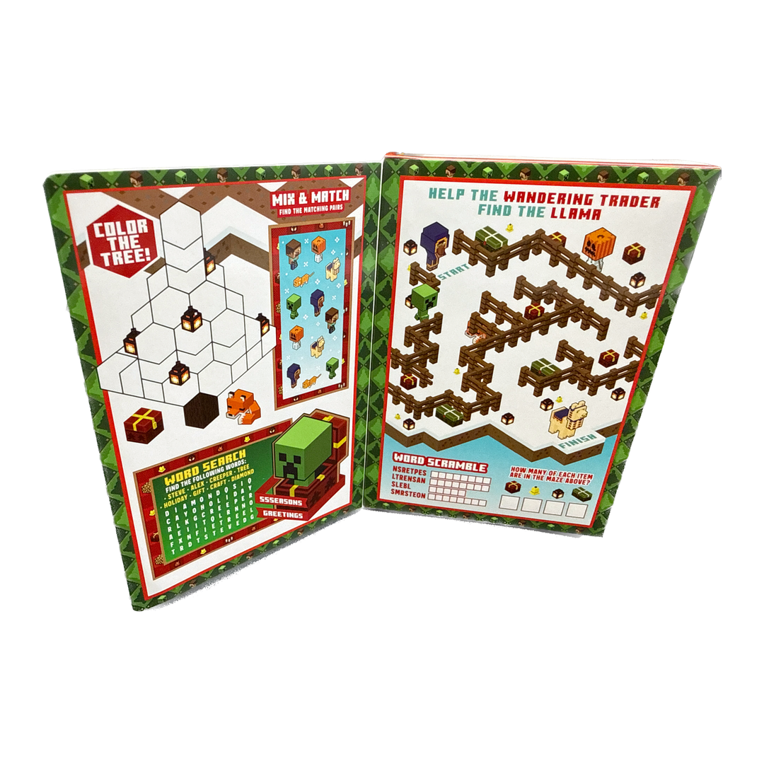 Minecraft Lollipop Rings Holiday Funbook - 2.54oz