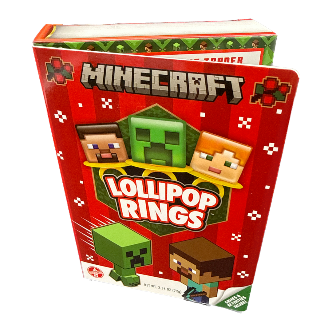 Minecraft Lollipop Rings Holiday Funbook - 2.54oz