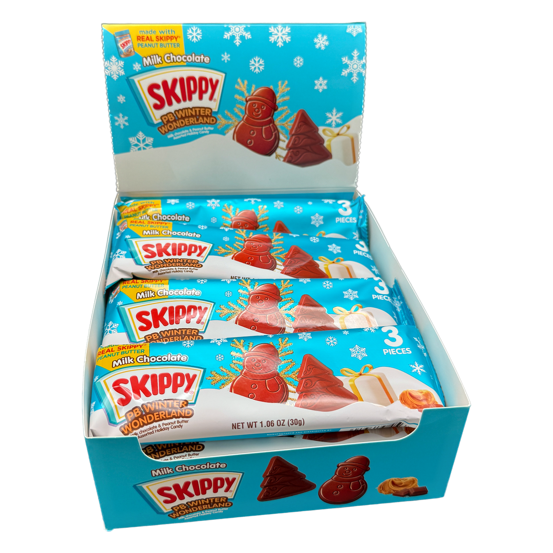 Skippy PB Winter Wonderland Milk Chocolate & Peanut Butter Holiday Candy - 1.06oz / 12ct