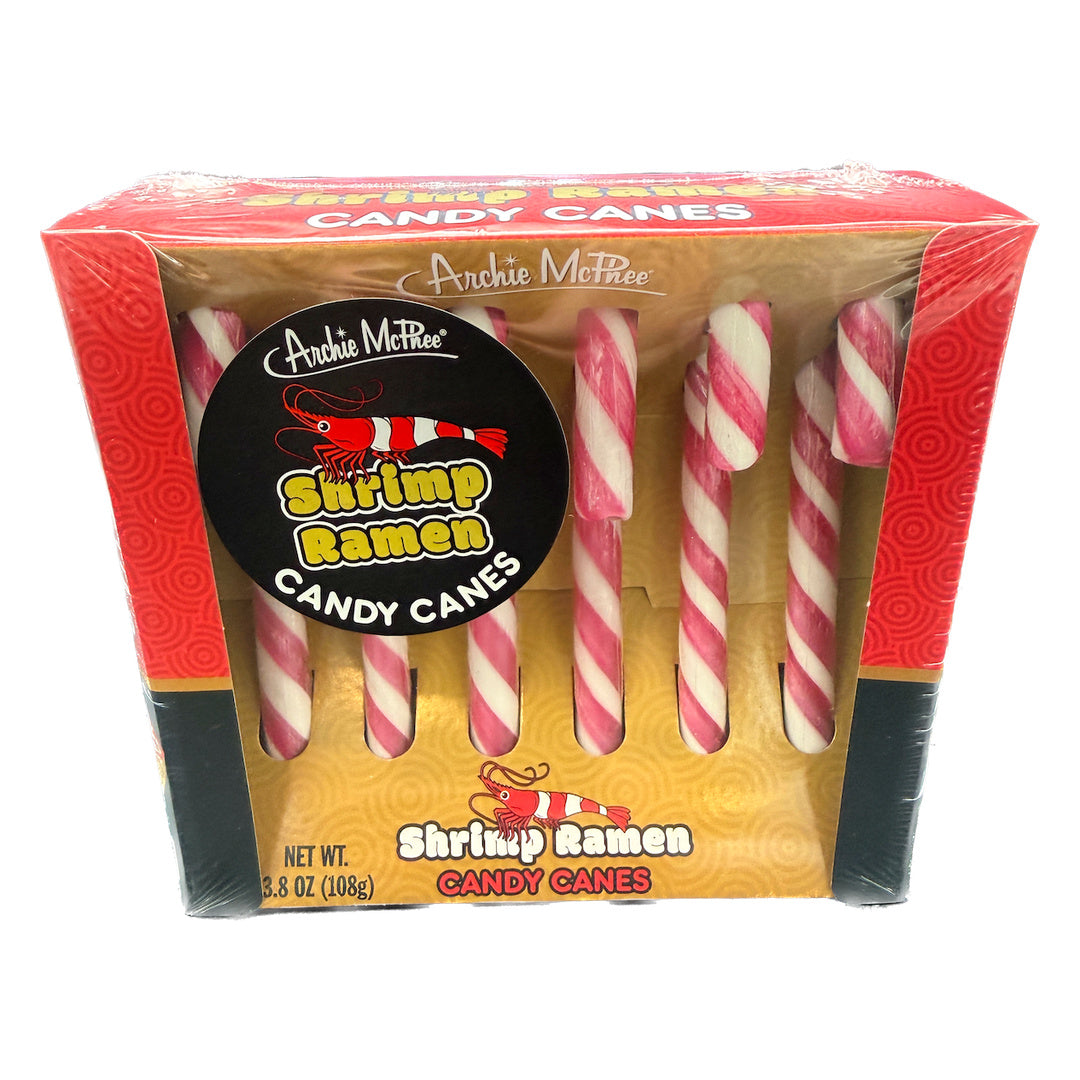 Archie McPhee Shrimp Ramen Candy Canes - 6ct