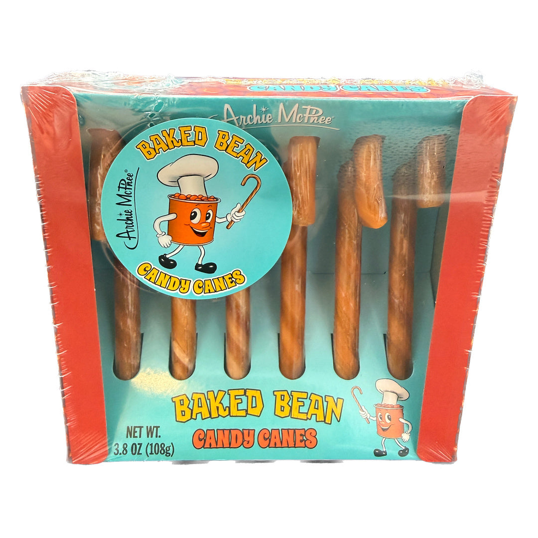 Archie McPhee Baked Bean Candy Canes - 6ct