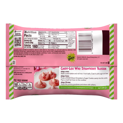 Hershey's Strawberry Sugar Cookie Grinch Kisses - 7.8oz