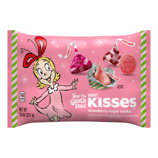 Hershey's Strawberry Sugar Cookie Grinch Kisses - 7.8oz