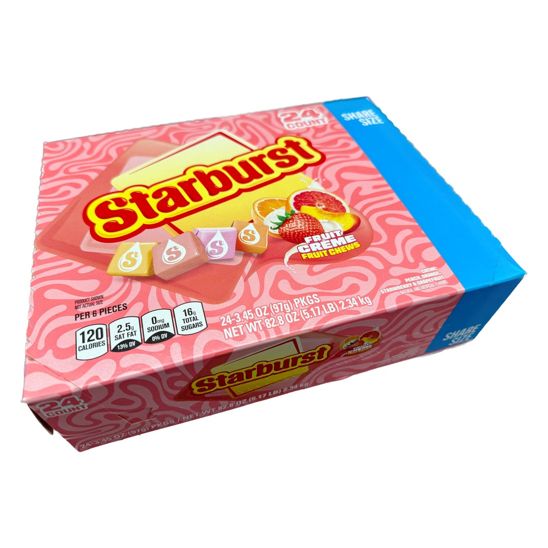 Starburst Fruit Creme Share Size Fruit Chews - 3.45oz / 24ct
