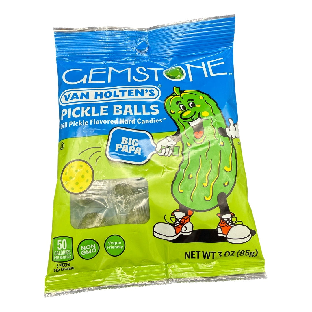 Van Holten's Pickle Balls Dill Pickle Flavored Hard Candy - 3oz