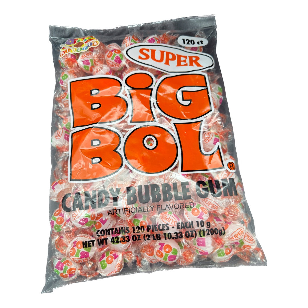 Albert’s Super Big Bol Candy Bubble Gum - 120ct