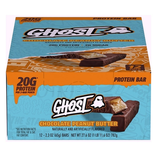 Ghost Chocolate Peanut Butter Protein Bar - 2.3oz / 12ct
