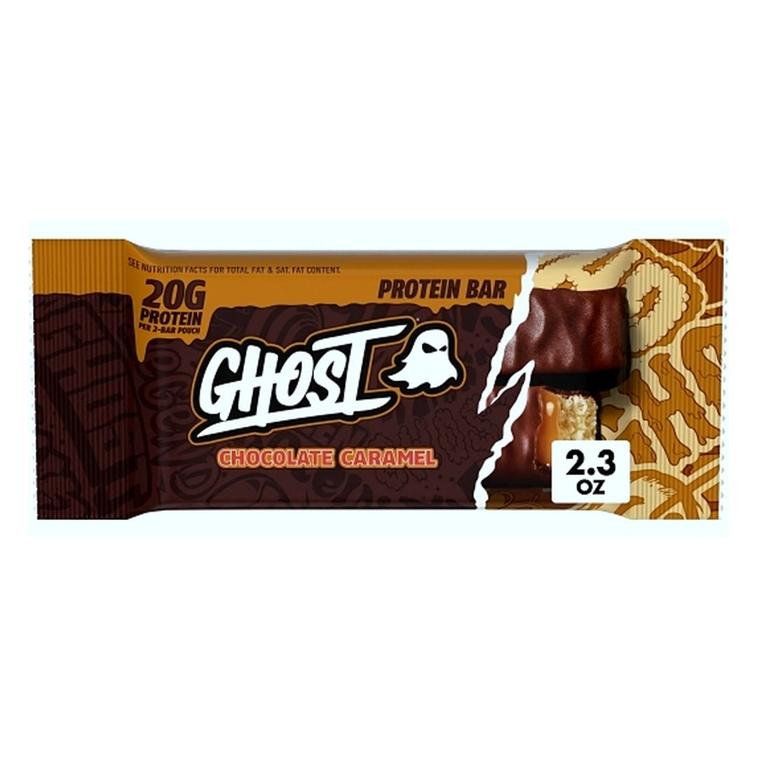 Ghost Chocolate Caramel Protein Bar - 2.3oz / 12ct