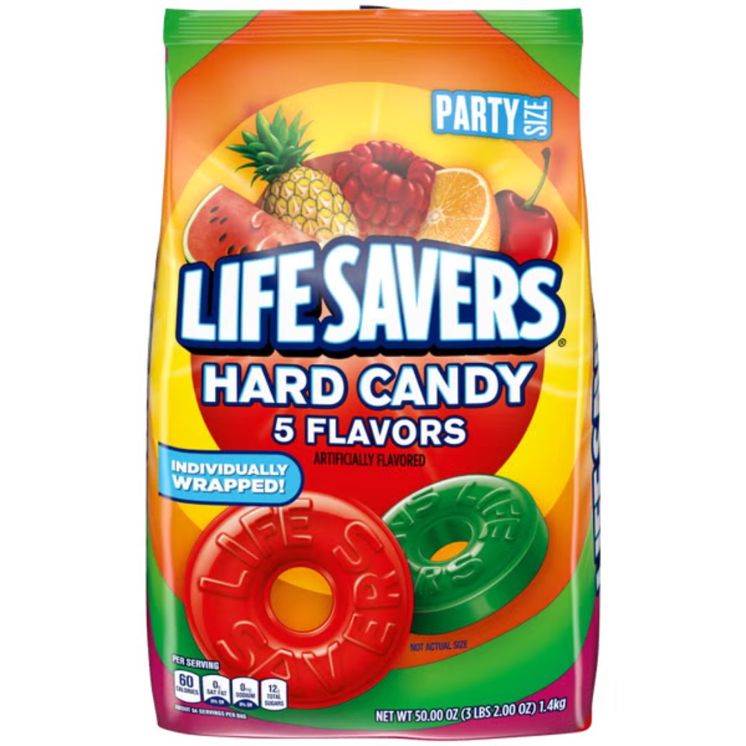 Life Savers 5-Flavor Hard Candy Party Size Bag - 50oz