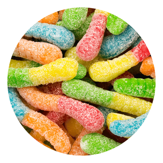 Albanese Sour Mini Neon Gummi Worms - 4.5lb