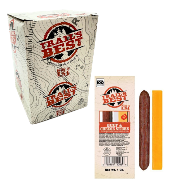 Trails Best Beef & Cheese Sticks - 1oz / 20ct