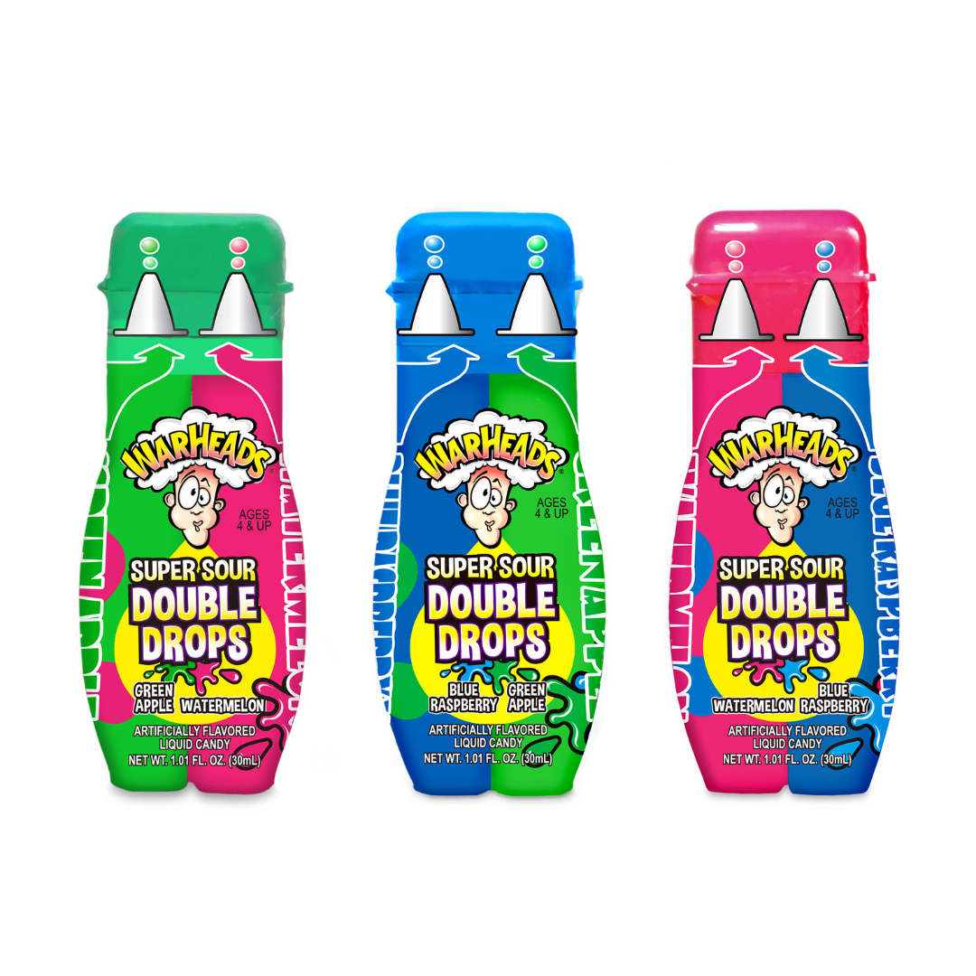 Warheads Super Sour Double Drops - 1.01oz / 24ct