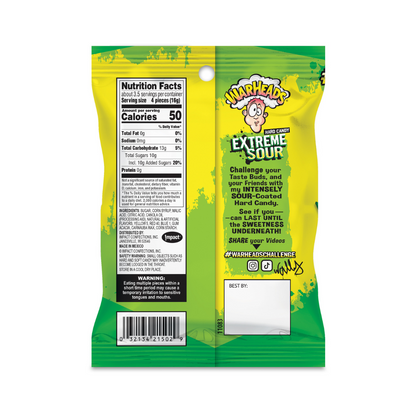 Warheads Extreme Sour Hard Candy - 2oz