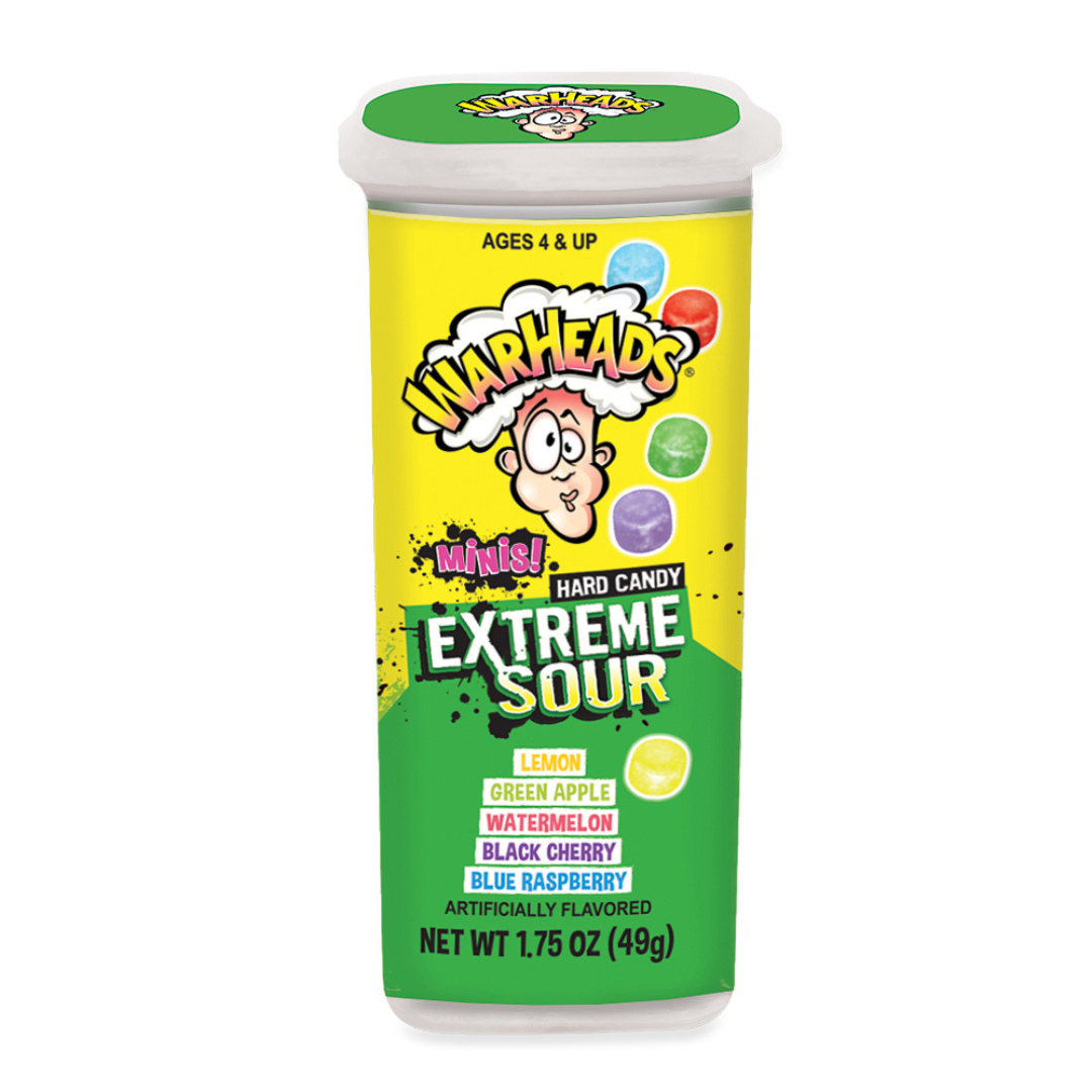 Warheads Extreme Sour Hard Candy Minis - 1.75oz / 18ct