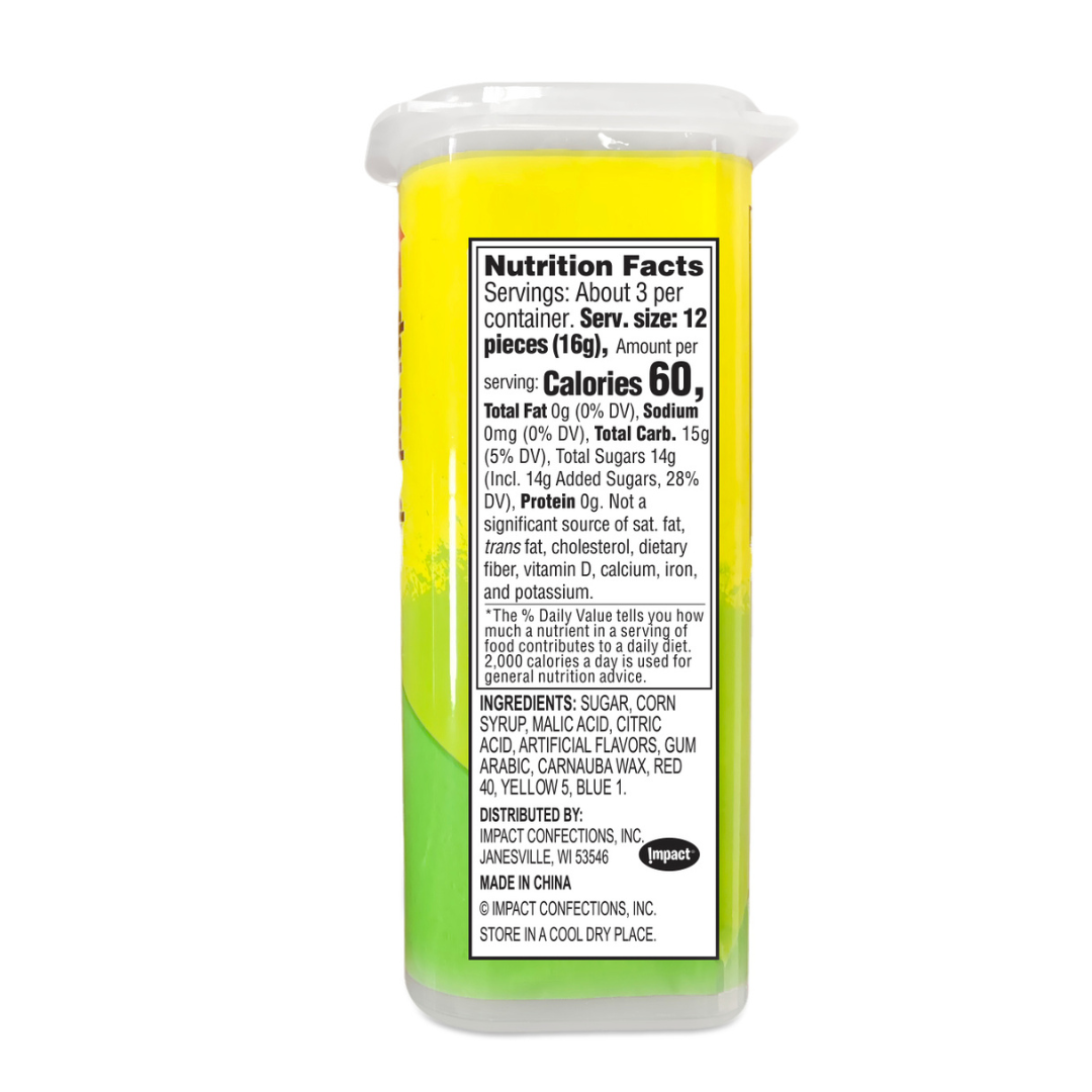Warheads Extreme Sour Hard Candy Minis - 1.75oz / 18ct