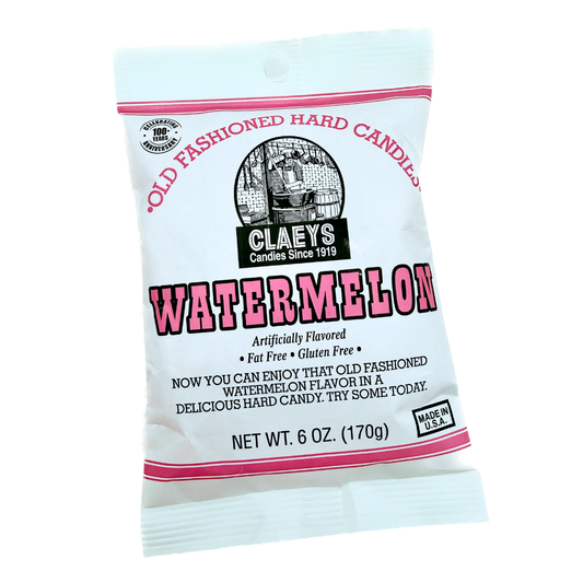 Claeys Old Fashioned Watermelon Hard Candies - 6oz