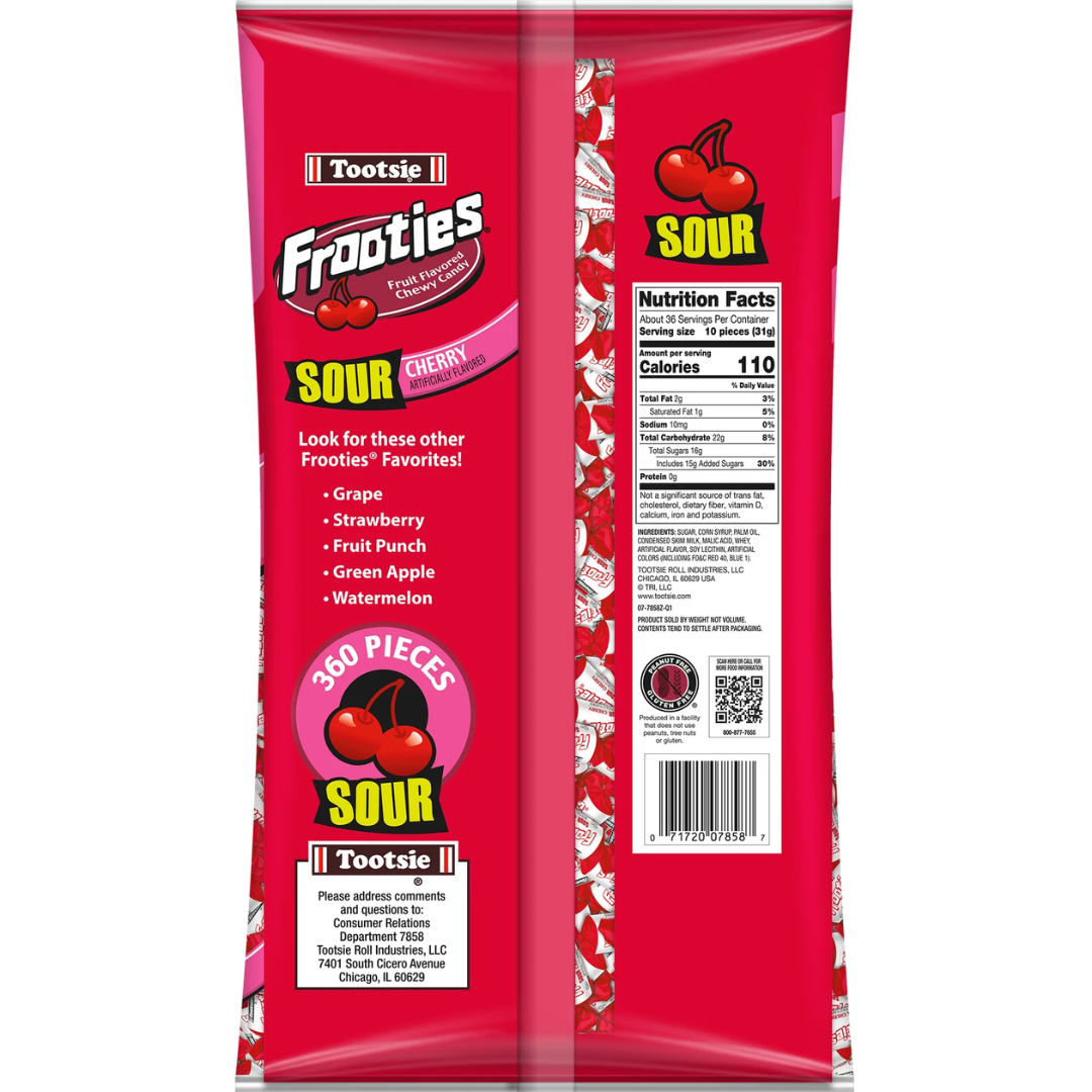 Sour Cherry Tootsie Frooties - 360ct