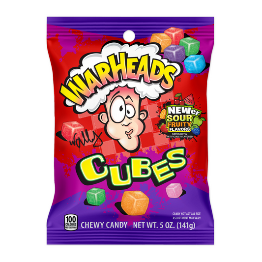 Warheads Sour Fruity Cubes - 5oz