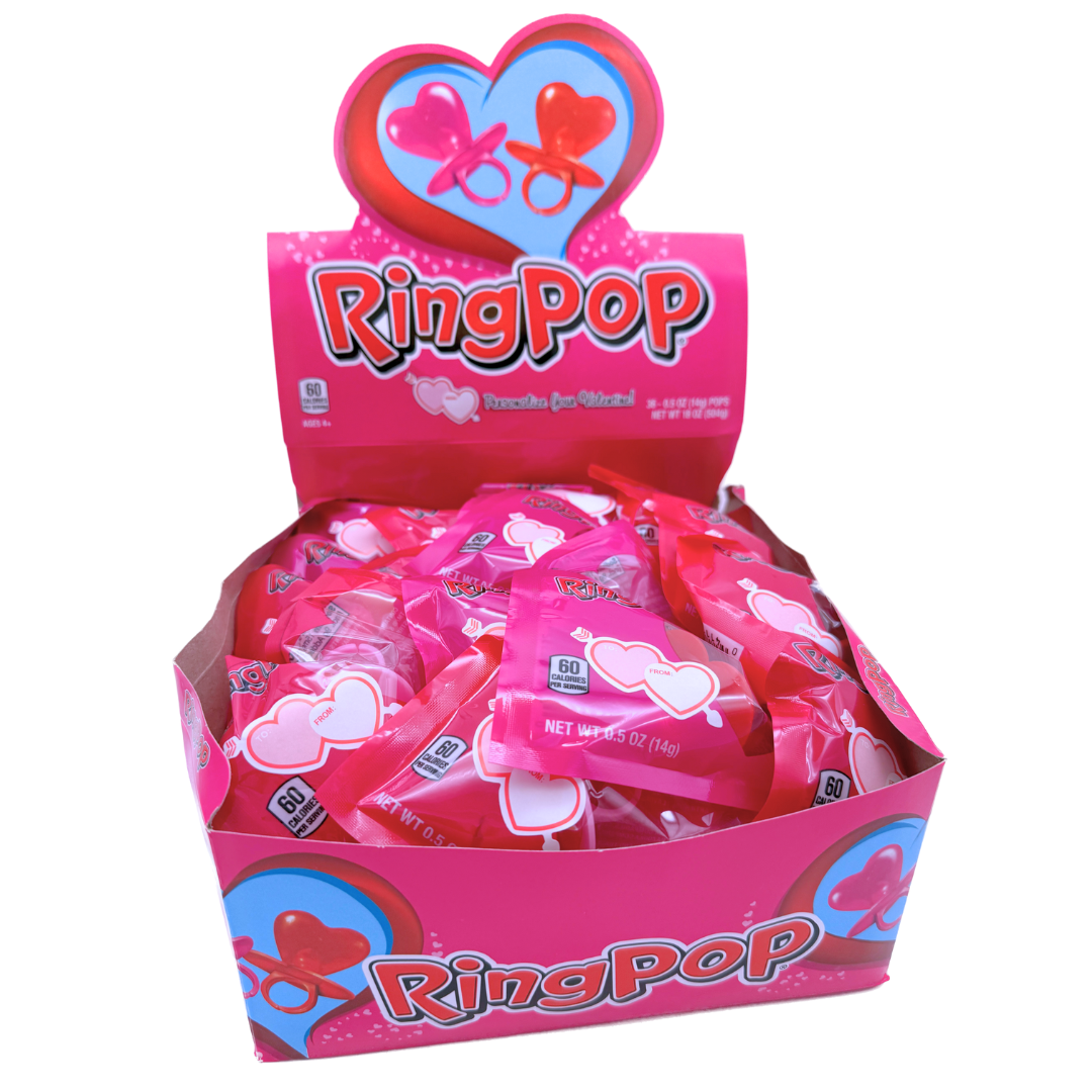 Valentine's Ring Pops - 36ct