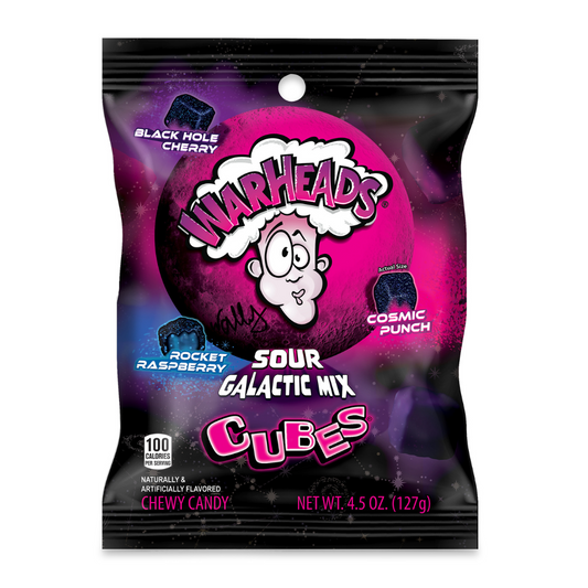 Warheads Sour Galactic Mix Cubes - 4.5oz
