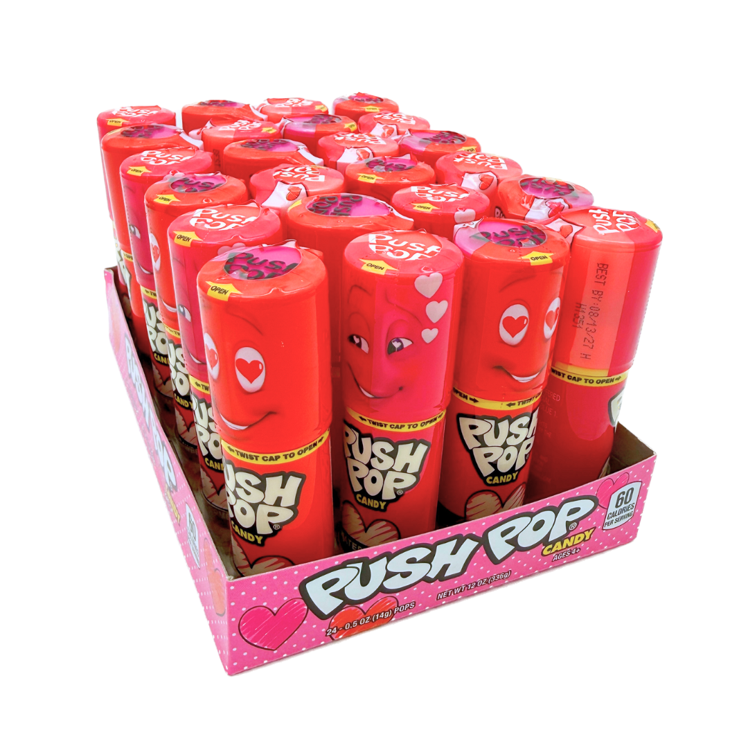 Valentine's Push Pops - 24ct
