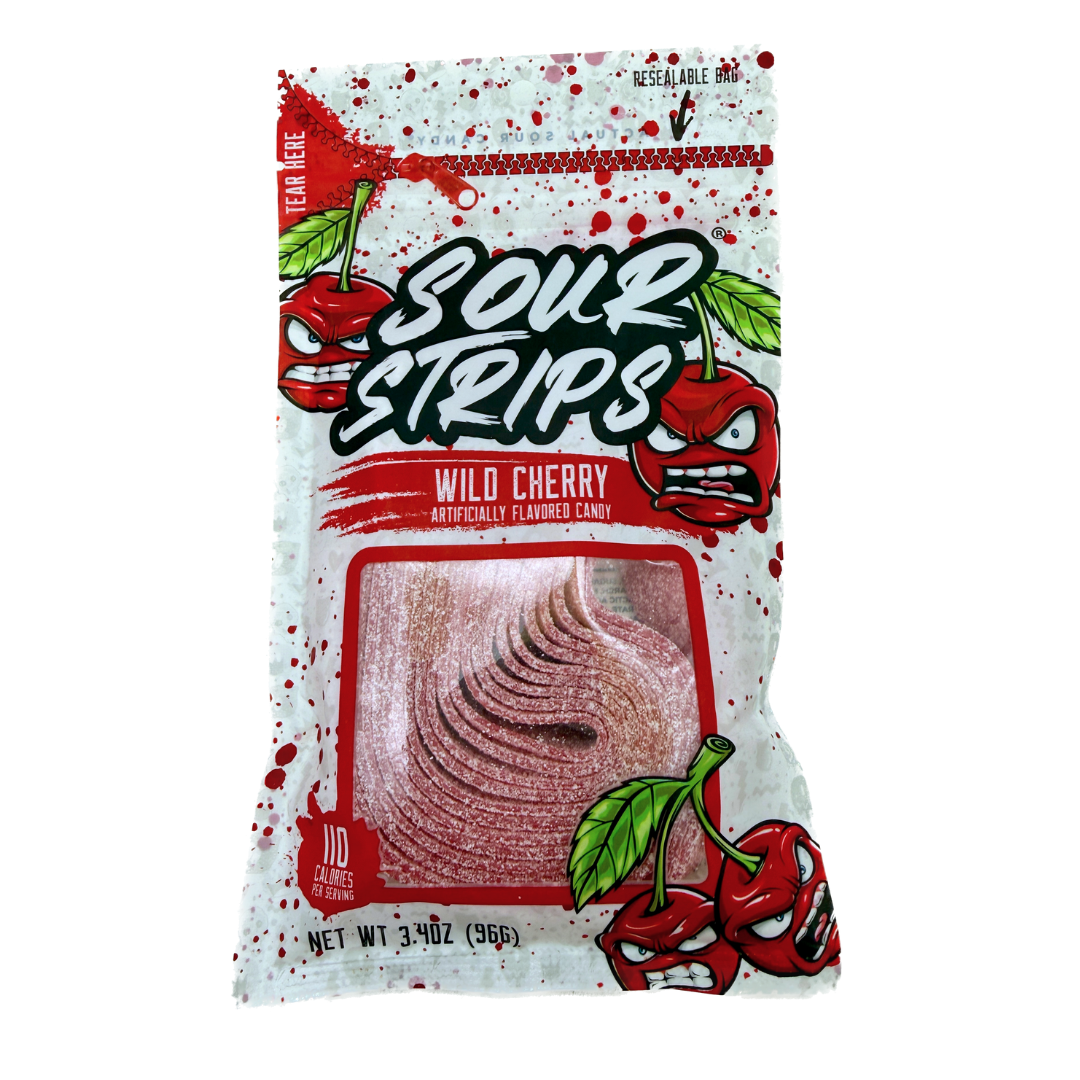 Sour Strips Wild Cherry - 3.4oz