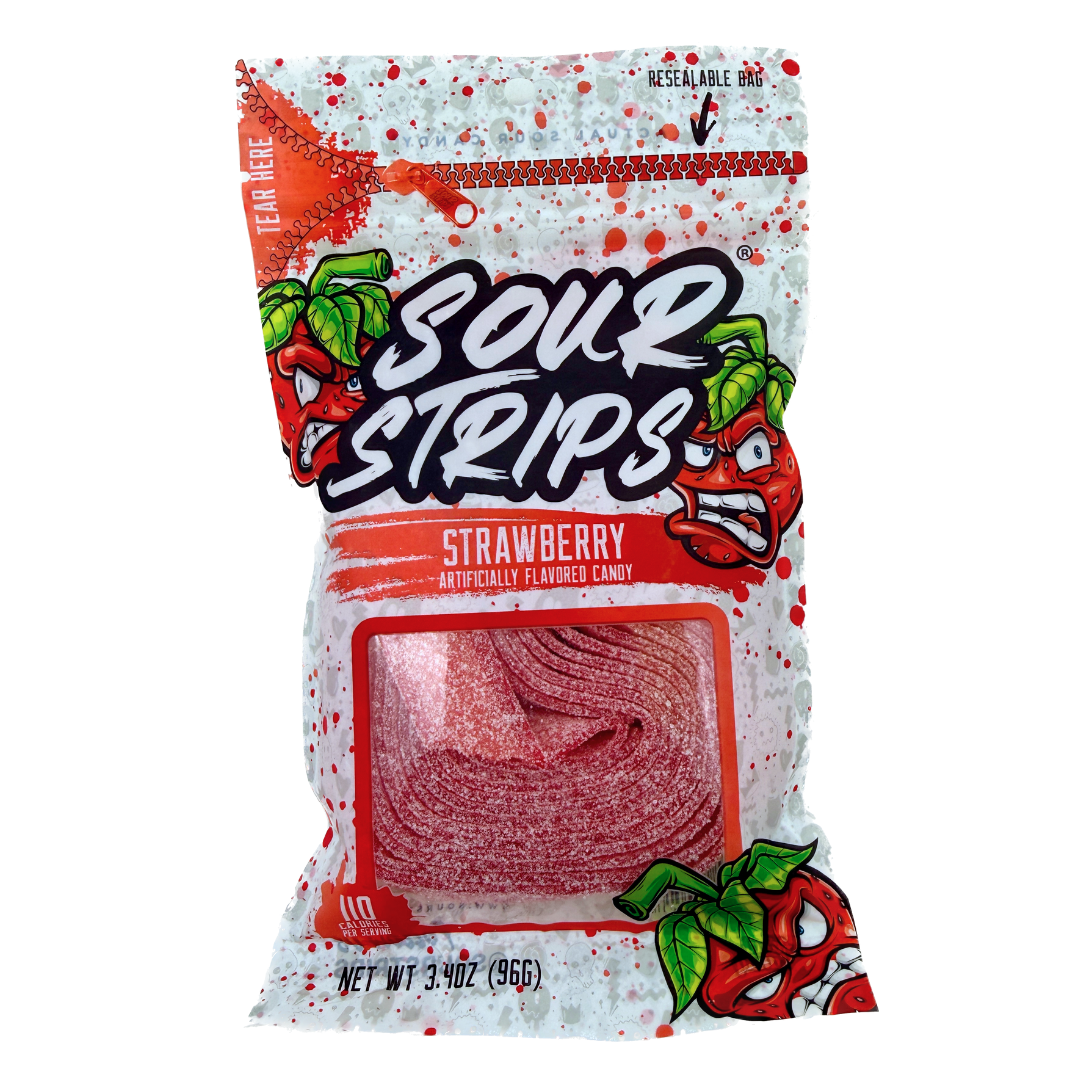 Sour Strips Strawberry - 3.4oz