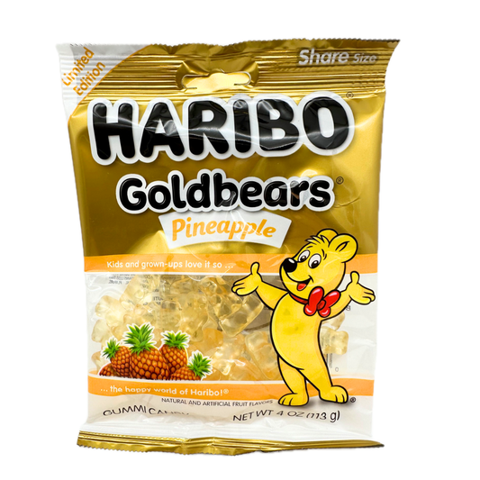 Haribo Pineapple Goldbears Gummi Bears - 4oz