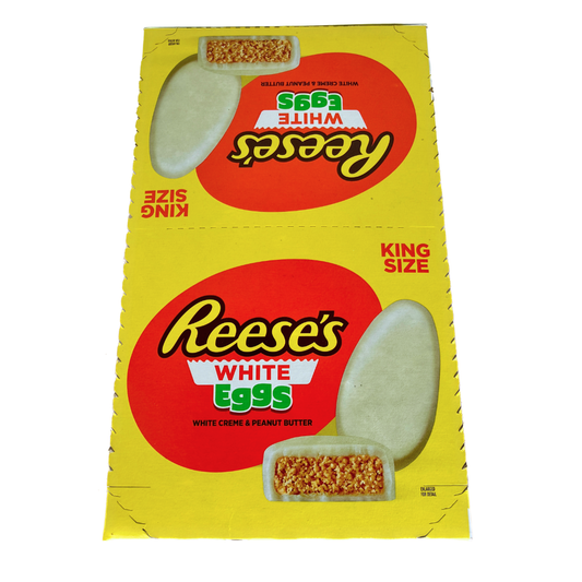 Reese's King Size White Creme & Peanut Butter Eggs - 24ct