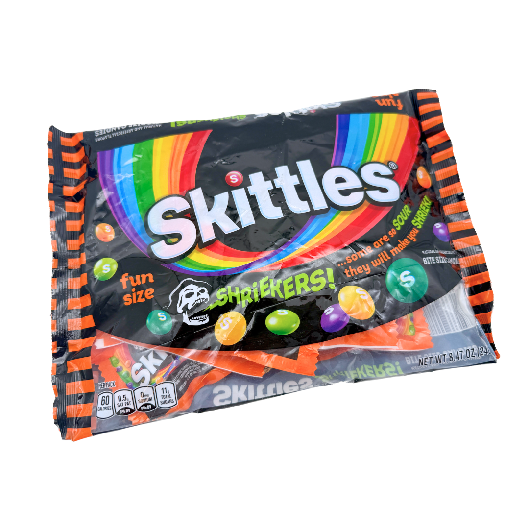 Skittles Shriekers Sour Candy Fun Size Bag - 8.47oz