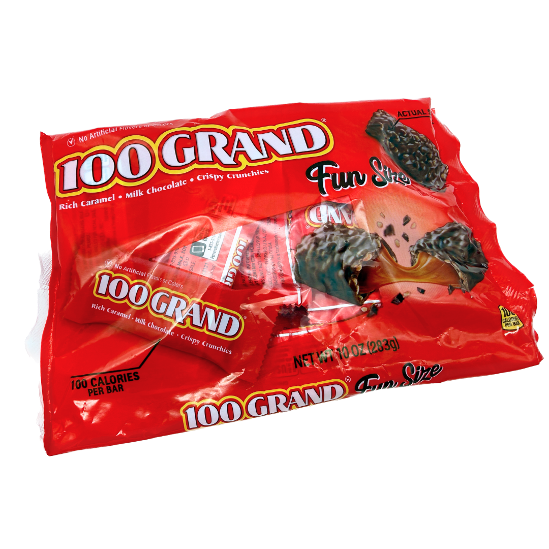 100 Grand Fun Size Candy Bars - 10oz