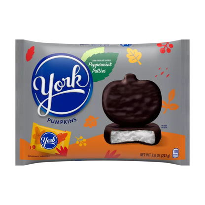York Fall Harvest Dark Chocolate Peppermint Pattie Pumpkins - 8.6oz