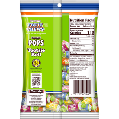 Tootsie Fruit Chews Sour - 7oz
