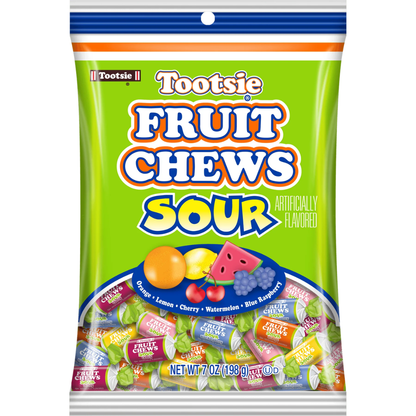 Tootsie Fruit Chews Sour - 7oz