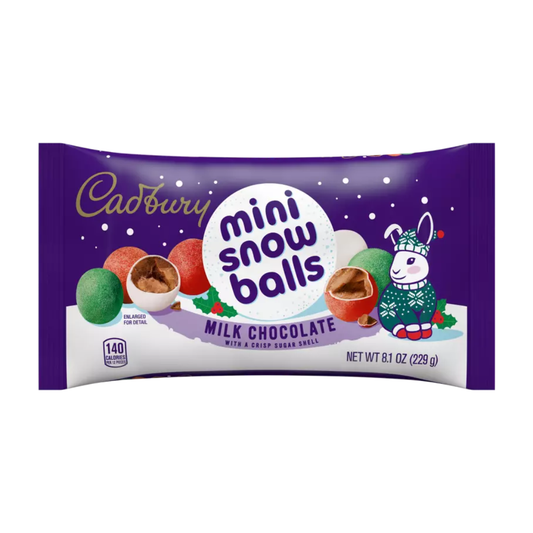 Cadbury Milk Chocolate Mini Snowballs - 8.1oz