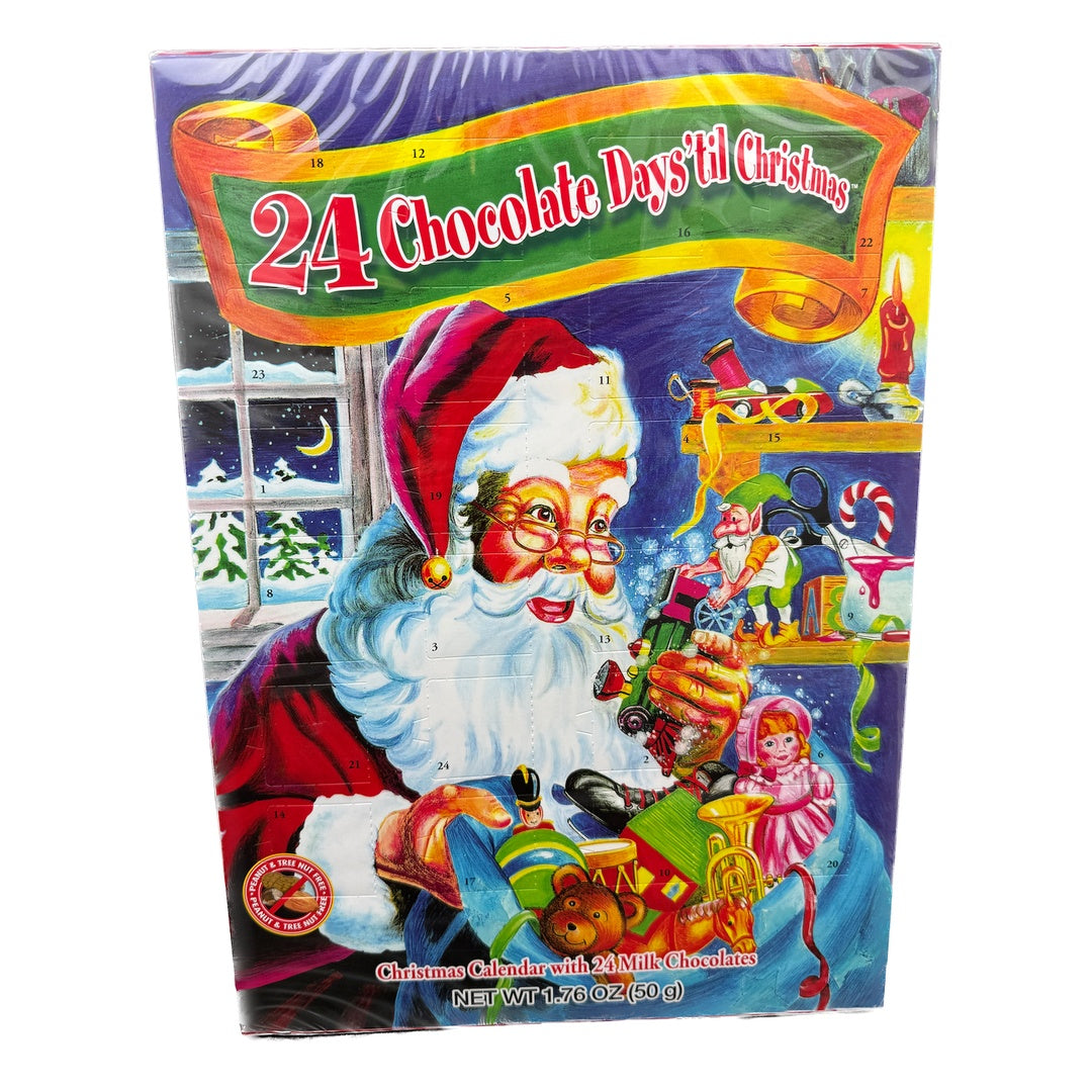 24 Days 'Til Christmas Milk Chocolate Advent Calendar - 1.76oz