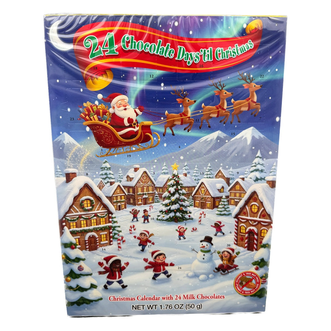 24 Days 'Til Christmas Milk Chocolate Advent Calendar - 1.76oz