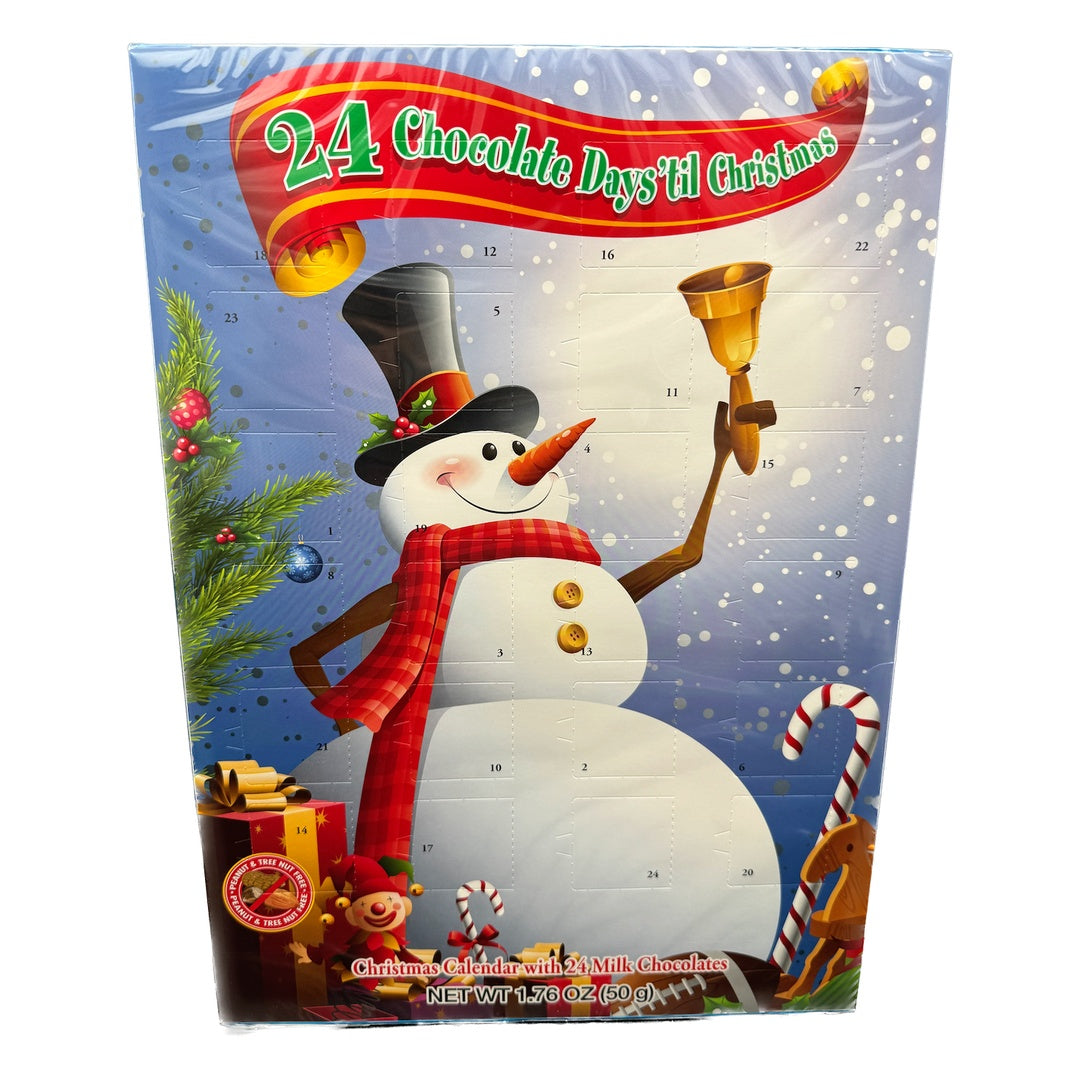 24 Days 'Til Christmas Milk Chocolate Advent Calendar - 1.76oz