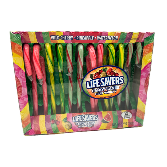 Life Saver Candy Canes - 12ct