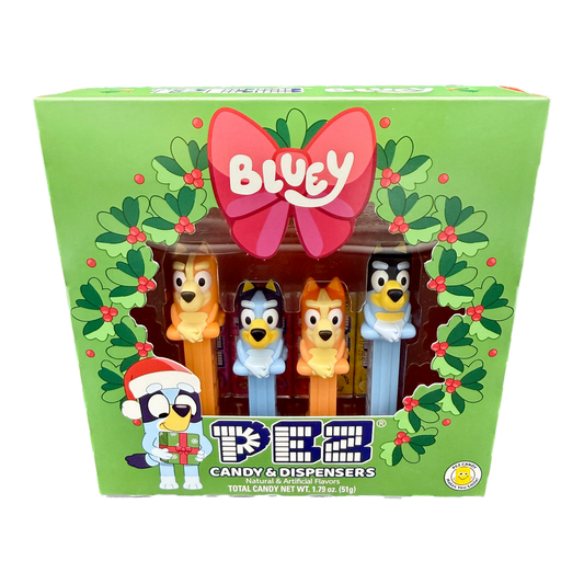 PEZ Bluey Christmas Gift Set, Candy & Dispensers - 1.79 oz