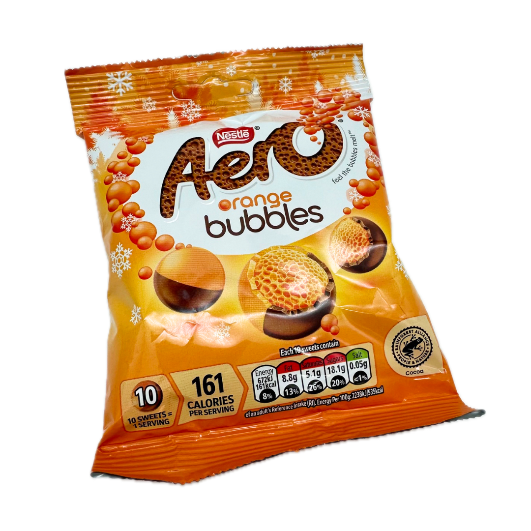Nestle Aero Orange Bubbles UK 70g Blair Candy Company nestle-aero-orange-bubbles-uk-70g-blair-candy-company