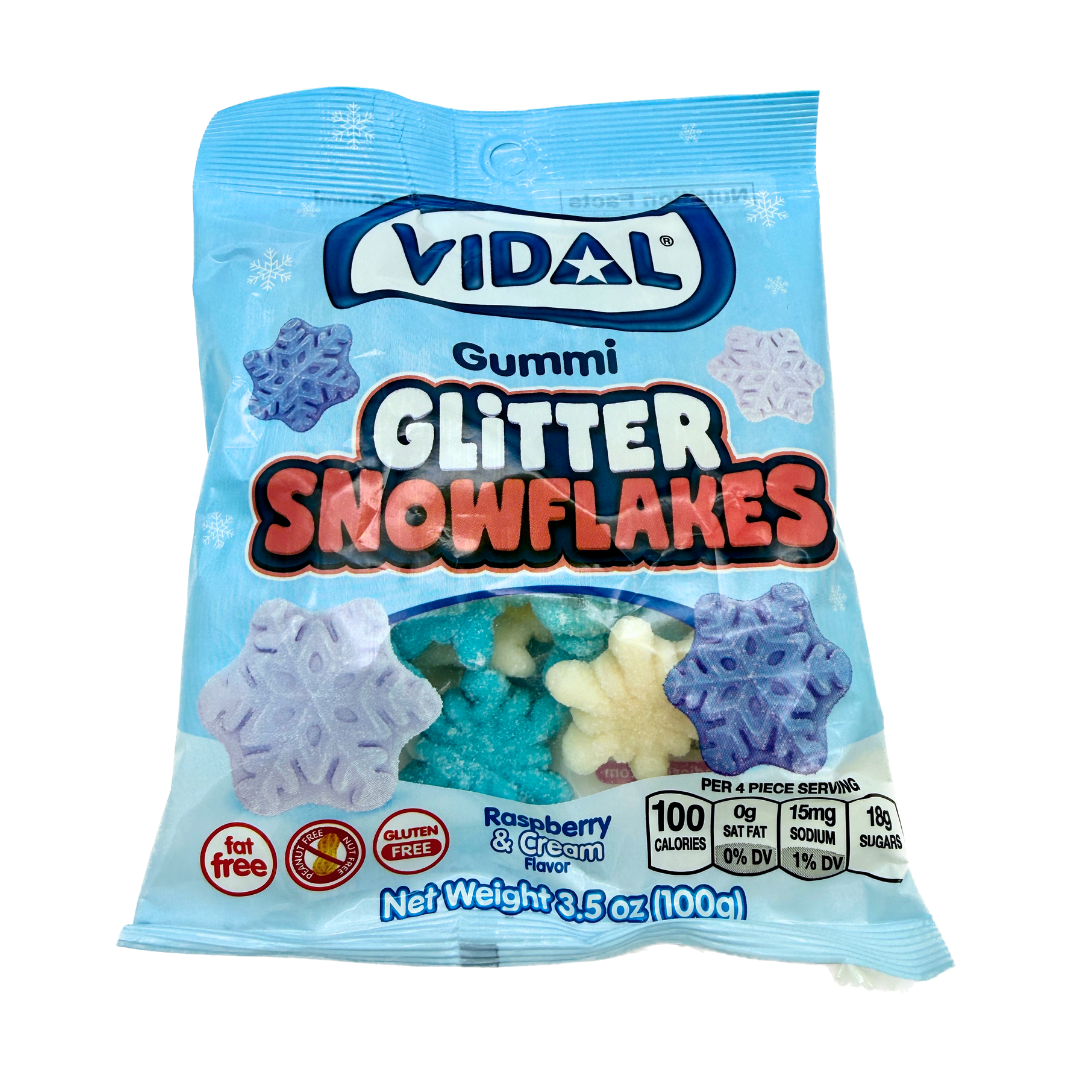 Gummi Glitter Snowflakes - 3.5oz
