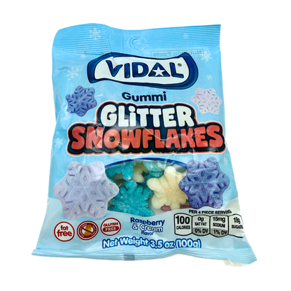Gummi Glitter Snowflakes - 3.5oz