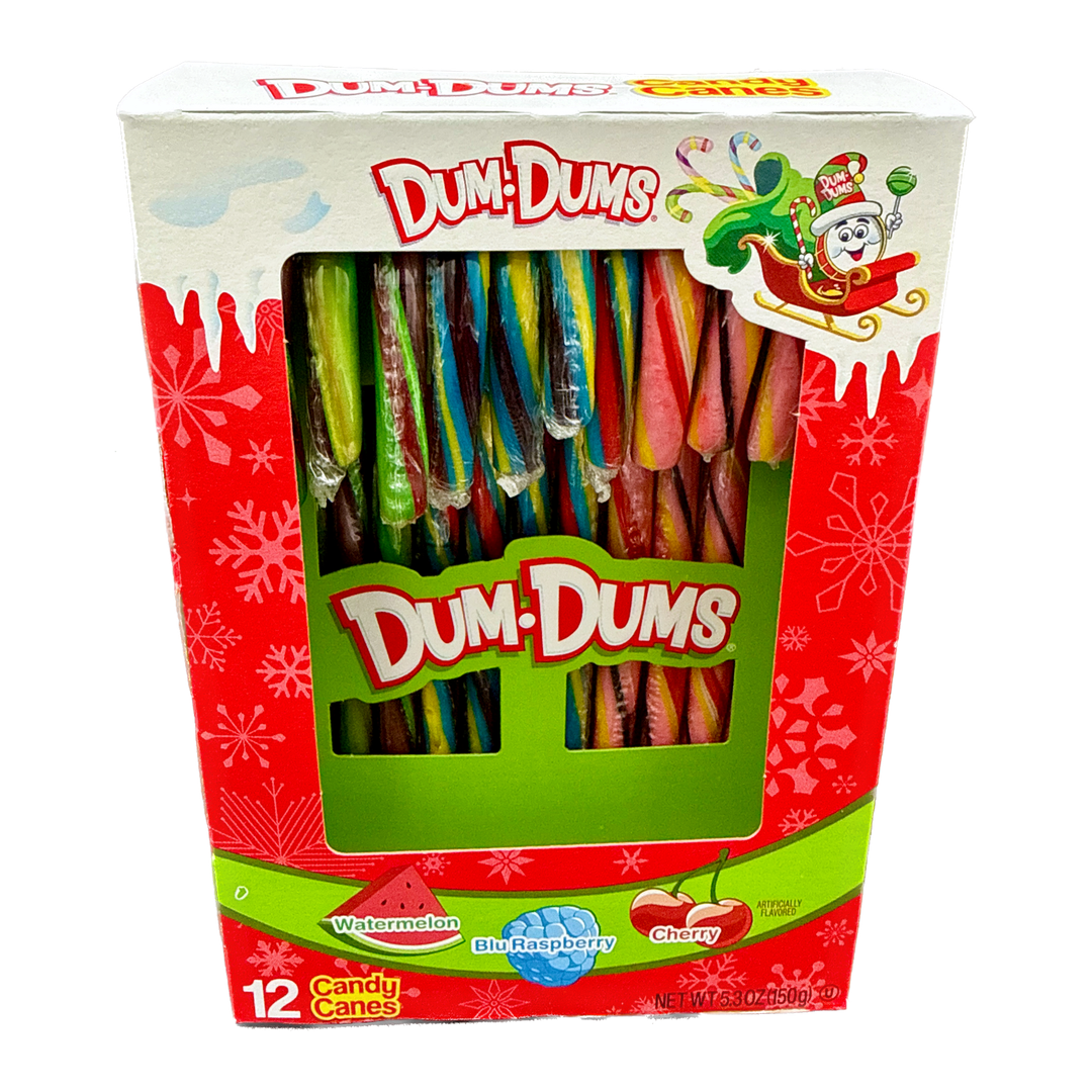 Dum Dums Candy Canes - 12ct