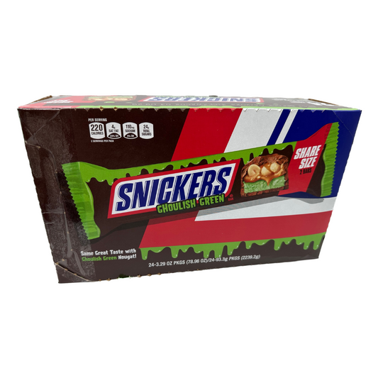 Snickers Ghoulish Green Share Size Bars - 3.29oz / 24ct 