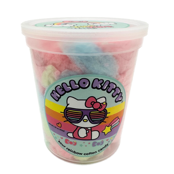 Hello Kitty Sour Rainbow Cotton Candy - 0.86oz