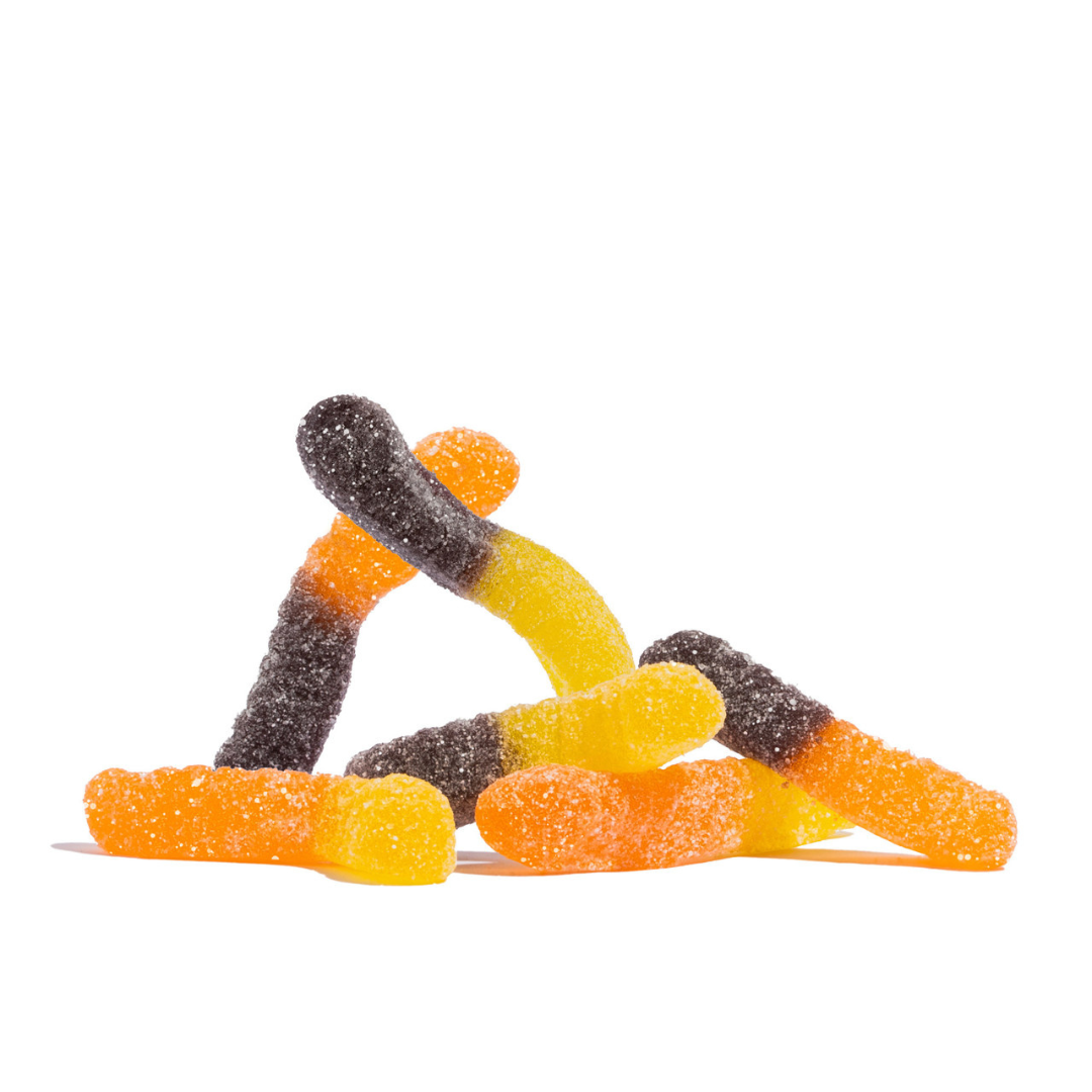 Sour Fall Mini Gummy Worms - 4.5lb