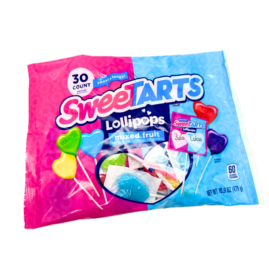 SweeTarts Valentine's Day Lollipops - 30ct